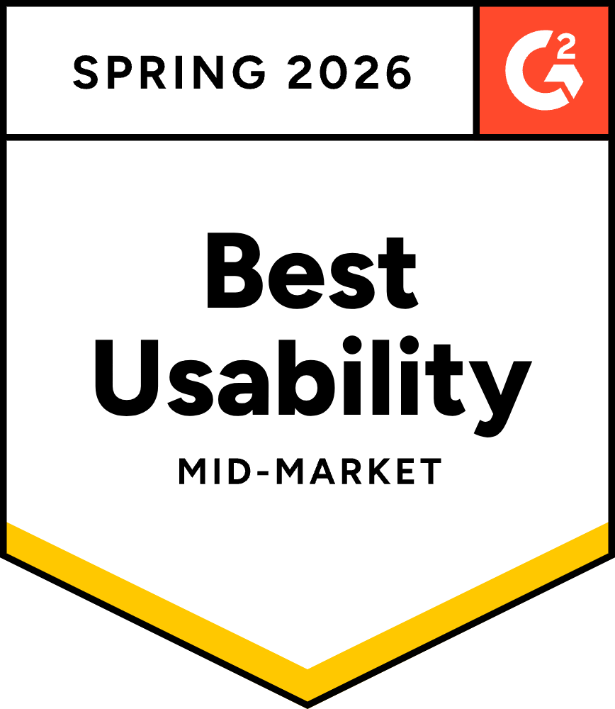 G2 Spring 2026 Best Usability Mid-Market