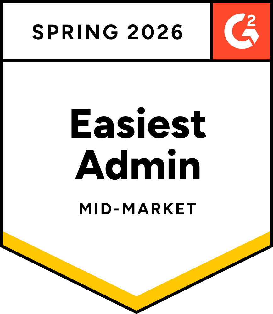 G2 Spring 2026 Easiest Admin Mid-Market