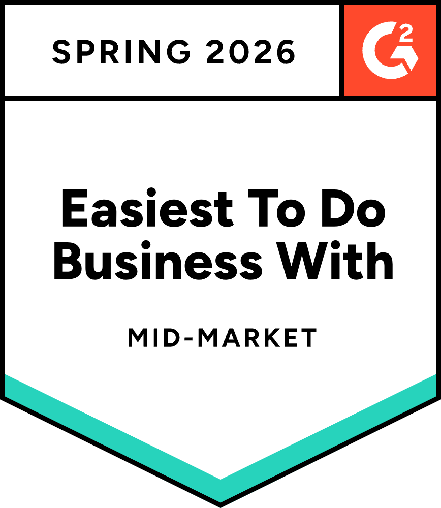 G2 Spring 2026 Easiest To Do Business With Mid-Market