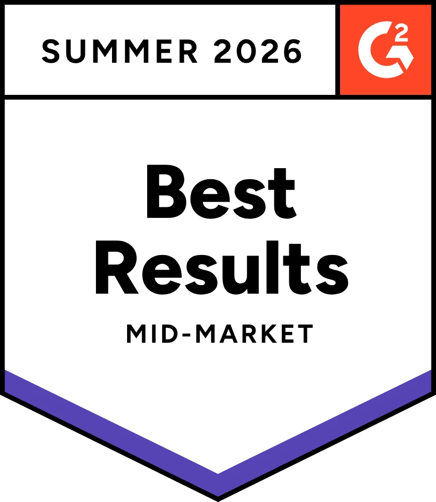 G2 Summer 2026 Best Results Mid-Market
