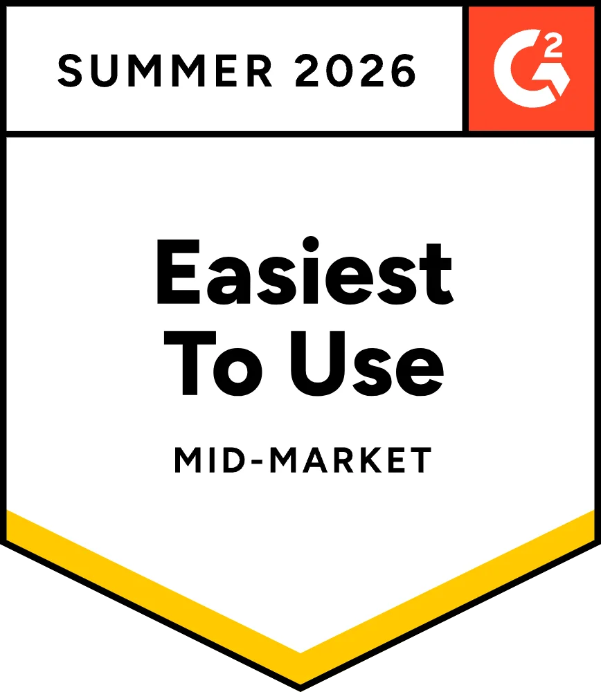 G2 Summer 2026 Easiest To Use Mid-Market