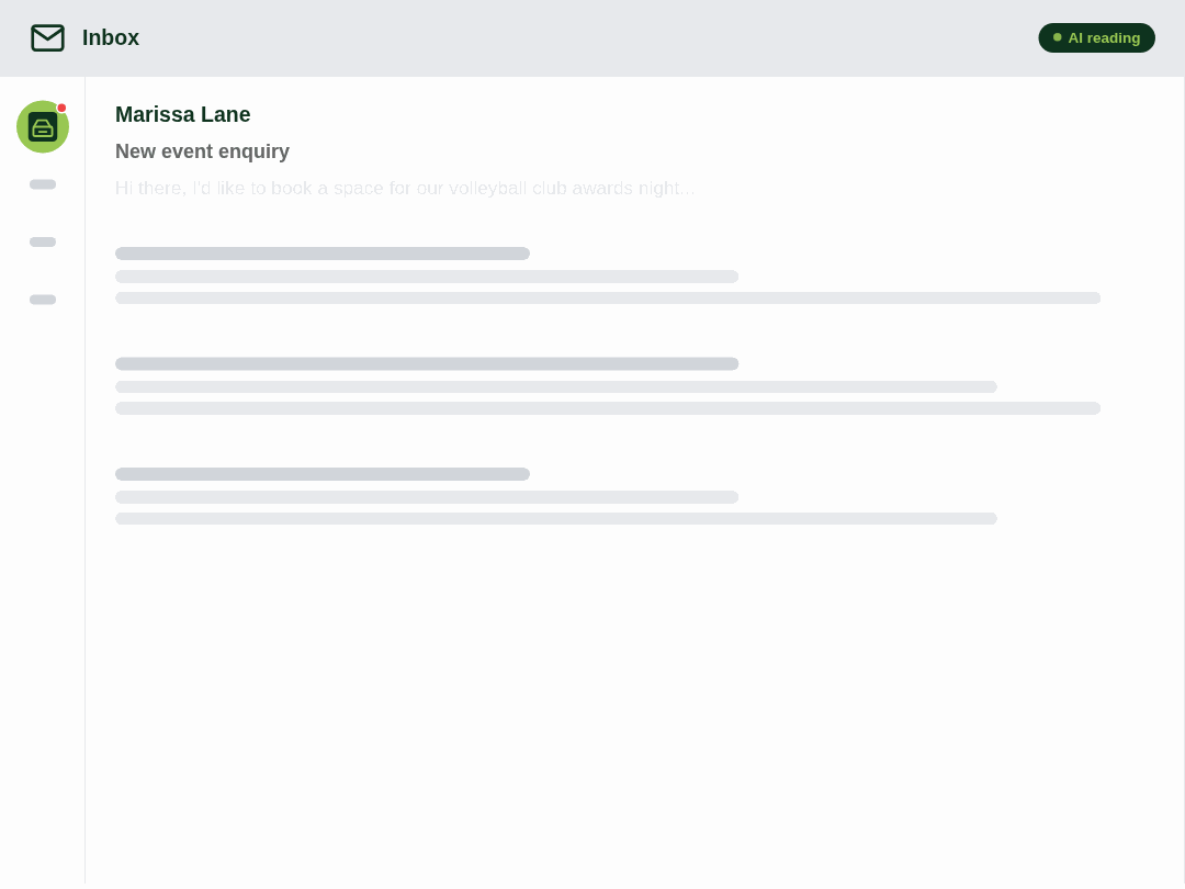 iVvy AI email ingestion reading inbox